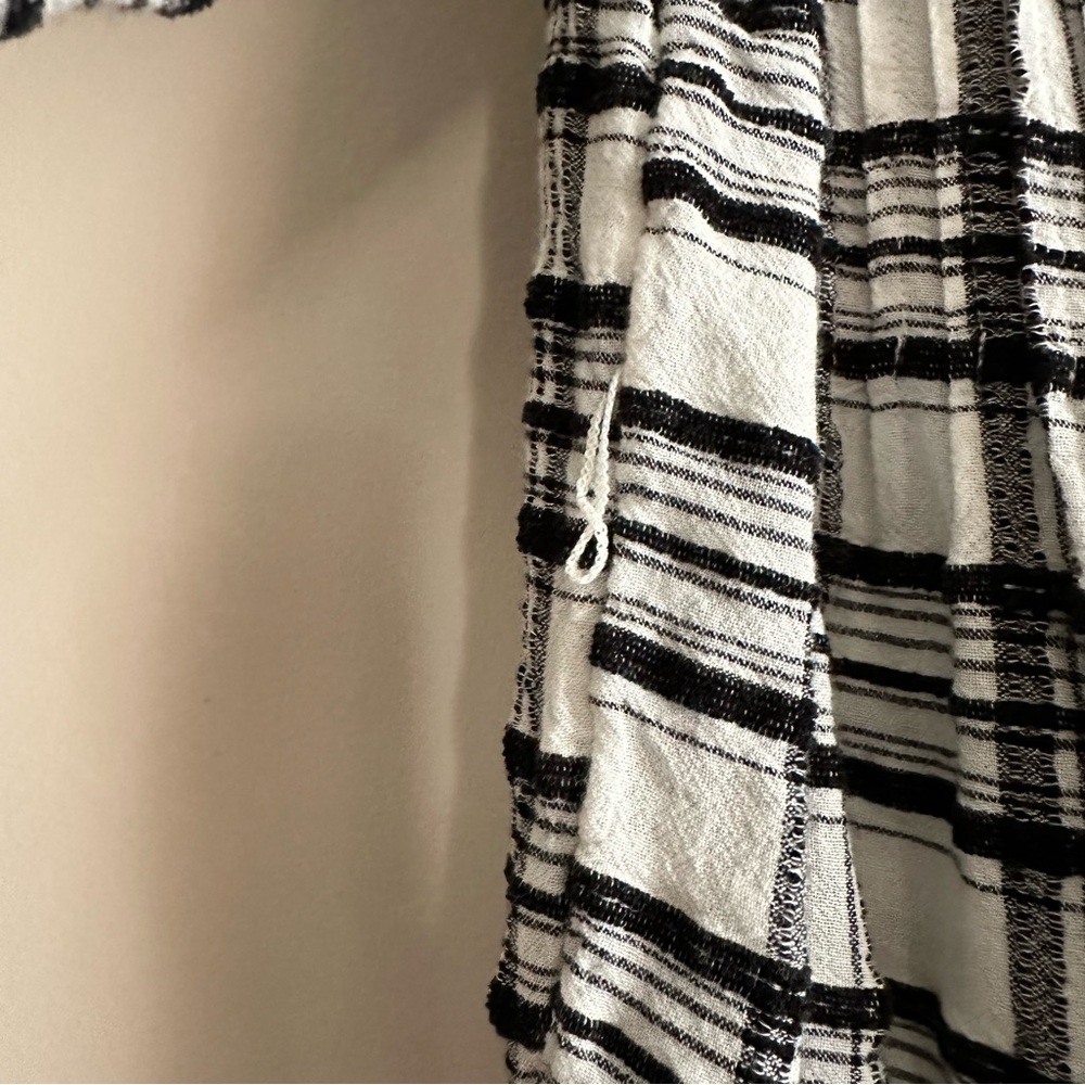 By Anthropologie • Longline Plaid Button Down Shirt - Picture 7 of 11